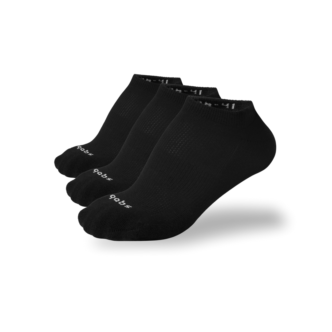 3 Pairs - Unisex Performance Sock (Black)